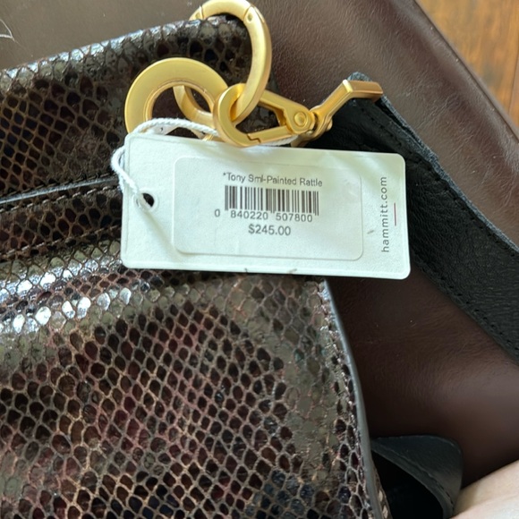 NWT,Hammett Tony small painted rattle—rich brown - Picture 3 of 8